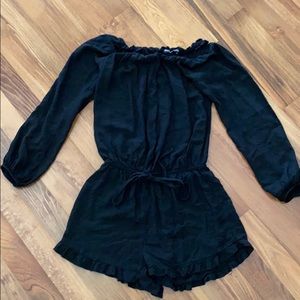 Brandy Melville black long sleeve romper